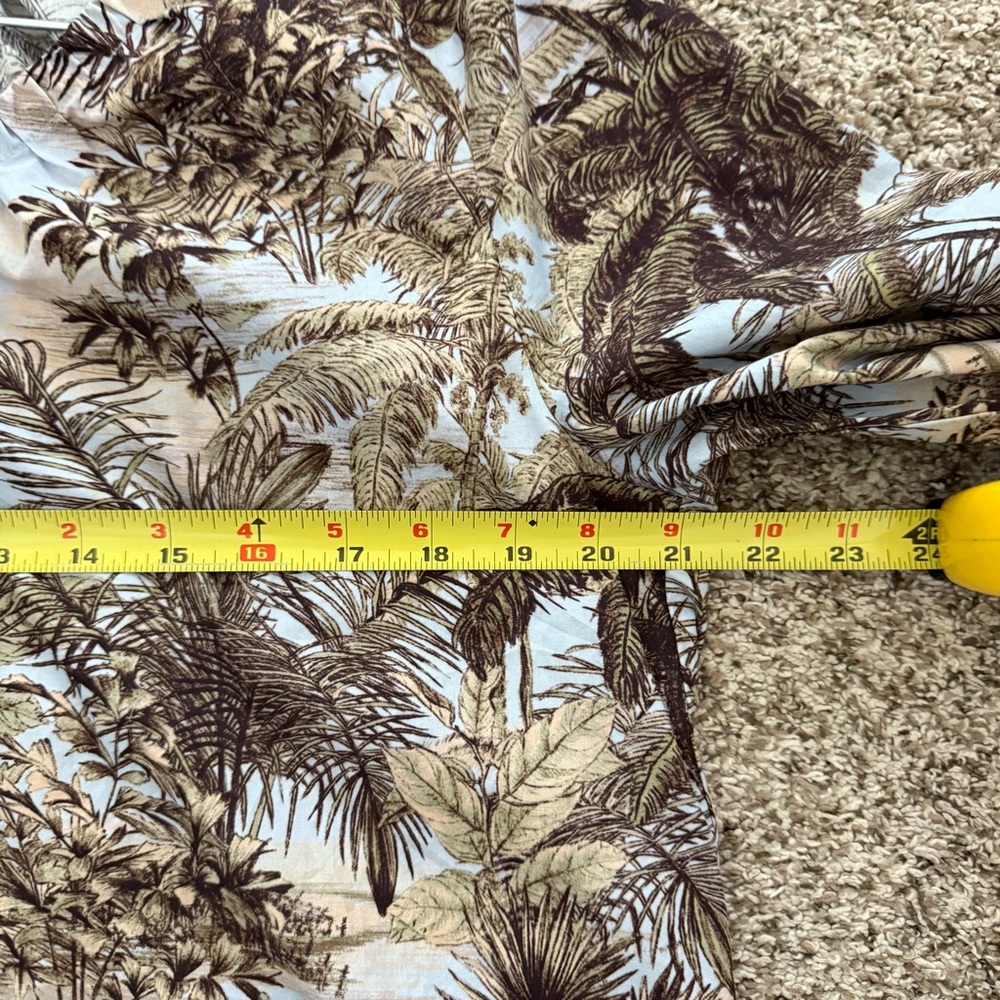 Marc Cain made in Europe tropical vacation botanical palm tree blouse cotton - Picture 14 of 15
